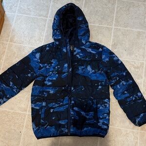 Under Armour Kids Blue Camo Puffer Jacket